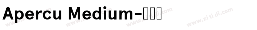 Apercu Medium字体转换